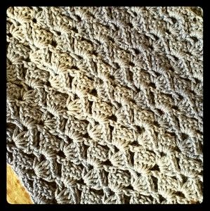 Baby Blue ombre blanket